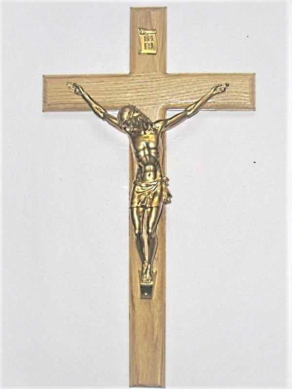 Kříž na stěnu s Kristem, světlý